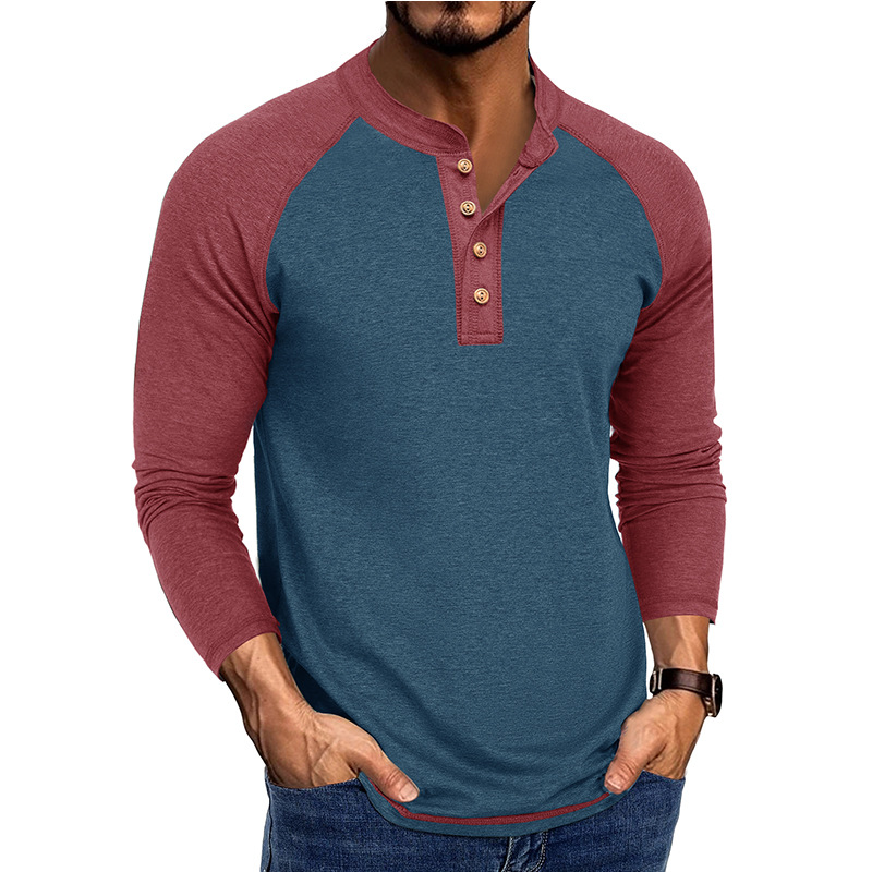 Men's New Long Sleeve Henley S - Base Layer Top reseña y precio