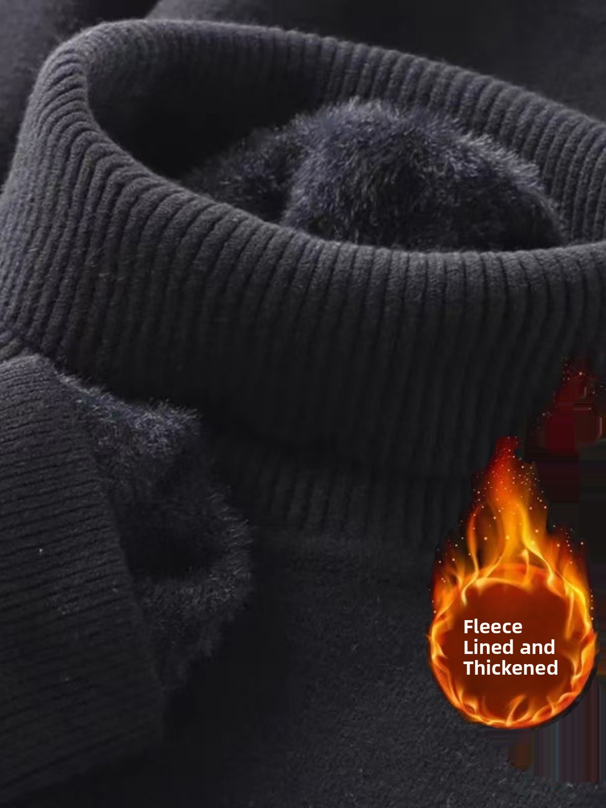 Men's Fleece Lined High Collar - Thermal Long John reseña y precio