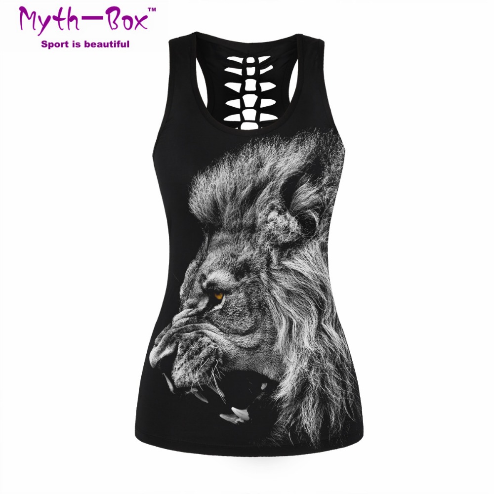 Women Sport Vest Bad Cat Print - Sleeveless Undershirt reseña y precio