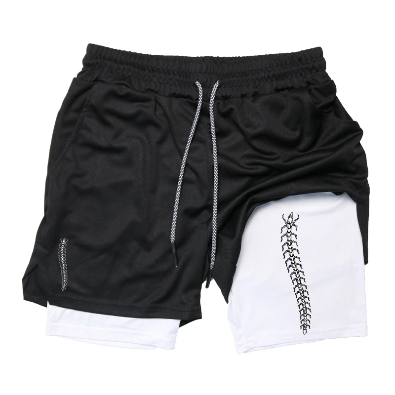 Print 2 in 1 Running Shorts fo - Compression Shorts Athletes reseña y precio