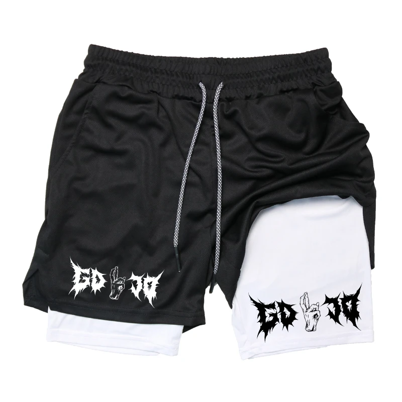 Print 2 in 1 Running Shorts fo - Compression Shorts Athletes reseña y precio