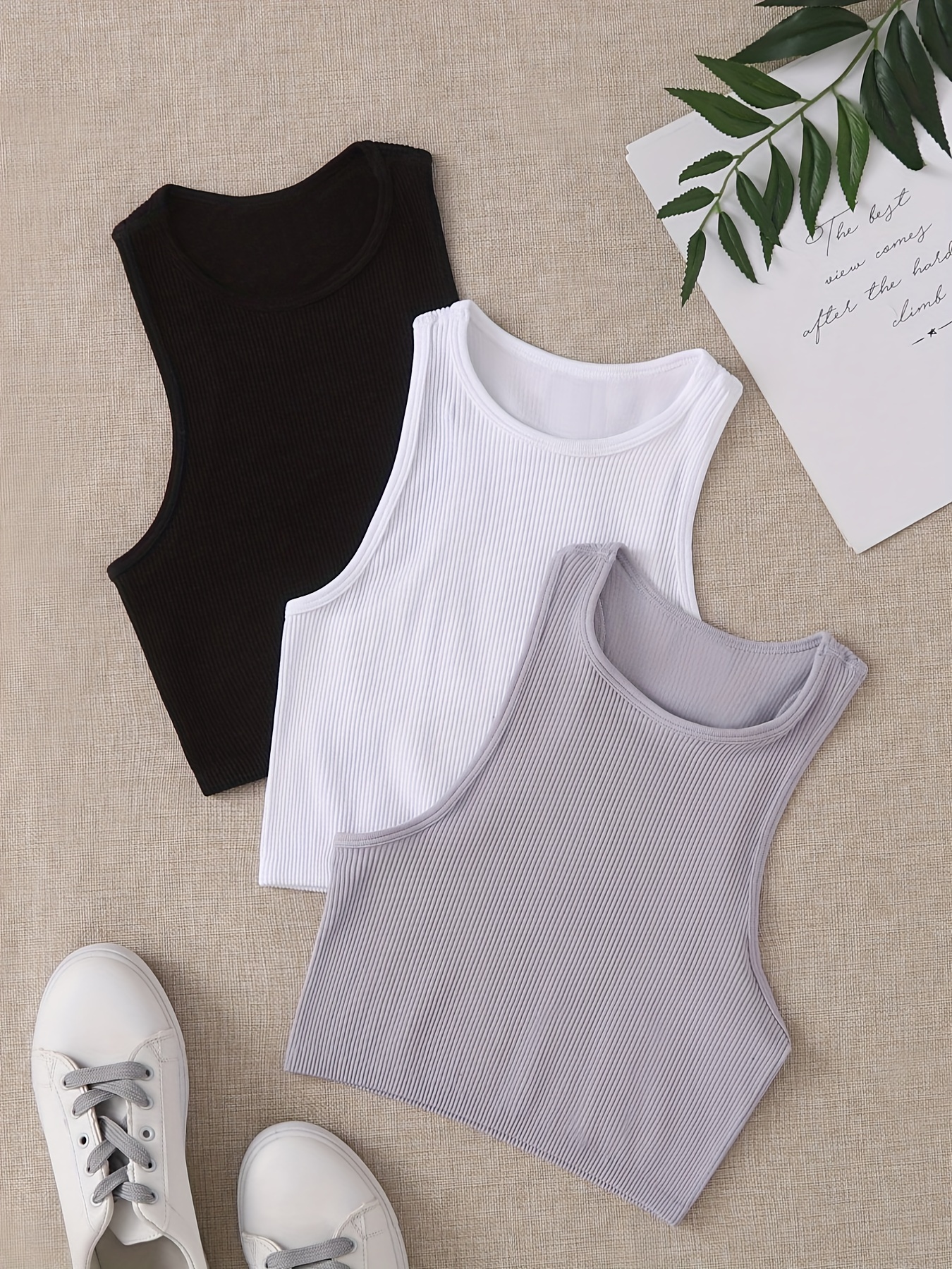 Ribbed Seamless Sports Bra Tan - Tank Top Ribbed reseña y precio