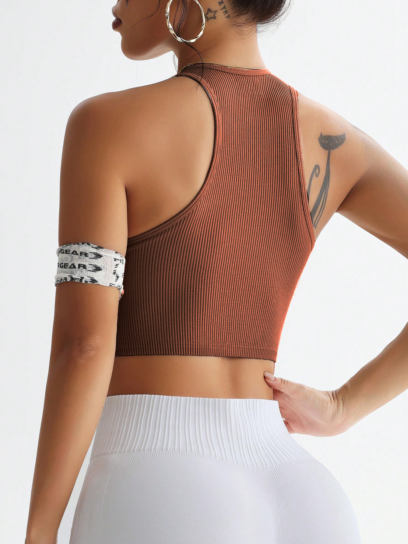 Ribbed Seamless Sports Bra Tan - Tank Top Ribbed reseña y precio
