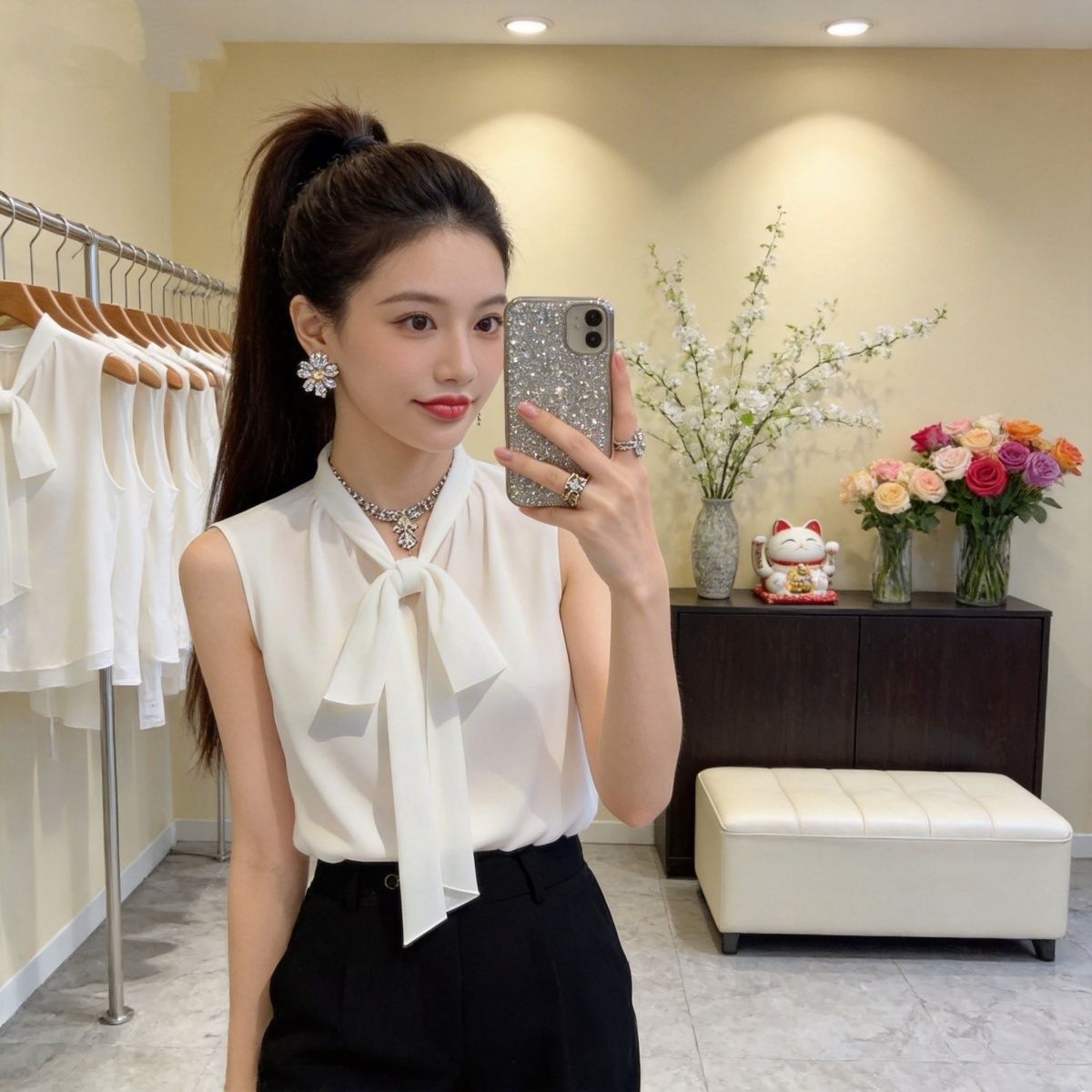 Women's Chiffon Sleeveless Ves - Sleeveless Undershirt reseña y precio