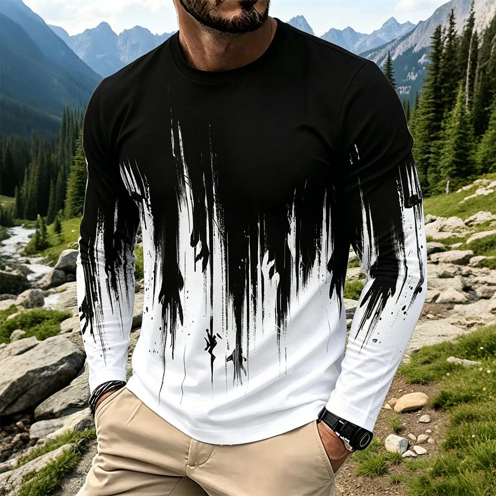 Men's Gradient Ink Splash Long - Base Layer Top reseña y precio