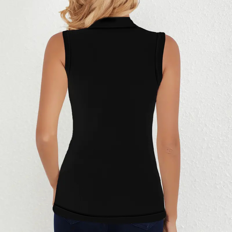 Womens Sleeveless Mock Neck Ri - Tank Top Ribbed reseña y precio